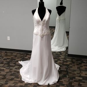 Allure Bridal, Halter style, white wedding dress